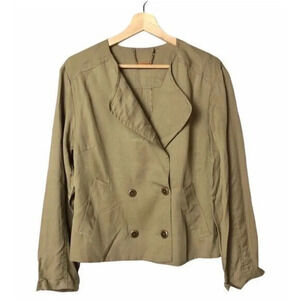 Trina Turk Rum Cay 4 Button Blazer Camel Brown 8